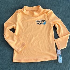 Carters Longsleeve Rashguard Toddler Girls 4T NWT